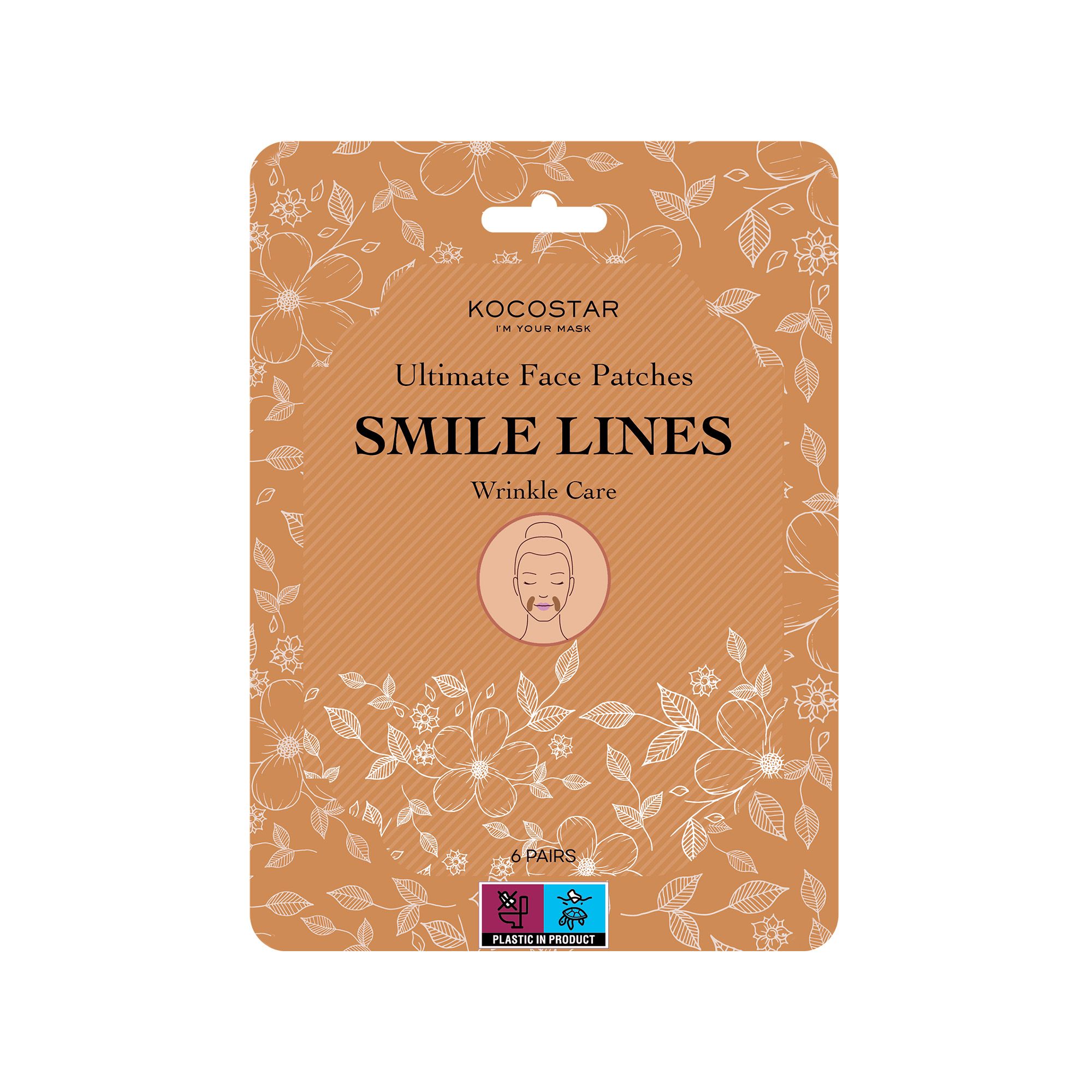 KOCOSTAR - ULTIMATE FACE PATCHES Smile Lines Wrinke Care - 6pairs